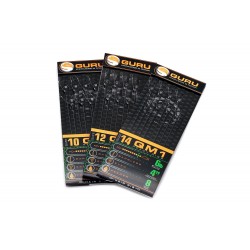 Guru Ready Tied 4" QM1 Standard Hair Rig Hooks To Nylon