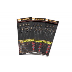 Guru Ready Tied 4" SMWG Bait Band Hooks To Nylon