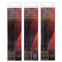 ESP Ready Tied Barbless Solid PVA Bag Rigs