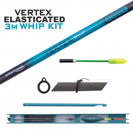 Drennan Vertex 3.0m Elasticated Telescopic Carbon Whip Kit