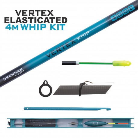 Drennan Vertex 4.0m Elasticated Telescopic Carbon Whip Kit