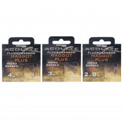 Drennan Acolyte Hooks to Fluorocarbon - Micro Barbed Maggot Plus