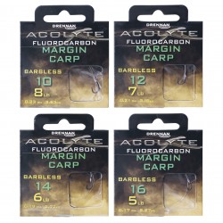 Drennan Acolyte Hooks to Fluorocarbon - Barbless Margin Carp