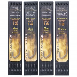 Drennan 6" Plate System Hooklinks - Acolyte Barbless Maggot Plus to Fluorocarbon