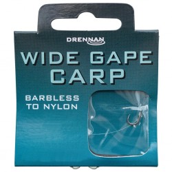 Drennan Hooks to Nylon - Barbless Wide Gape Carp