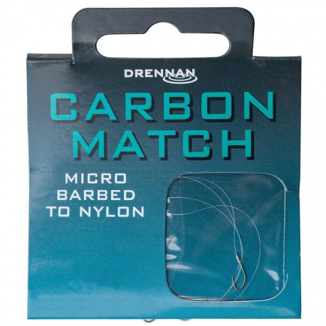 Drennan Hooks to Nylon - Micro Barbed Carbon Match