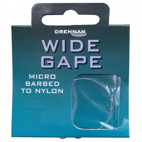 Drennan Hooks to Nylon - Micro Barbed Wide Gape