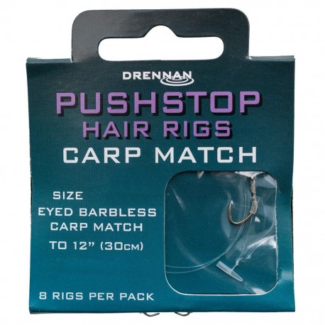 Drennan Hooks to Nylon - Barbless Carp Match Pushstop Hair RIgs