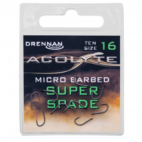Drennan Acolyte Spade End Hooks - Micro Barbed Super Spade