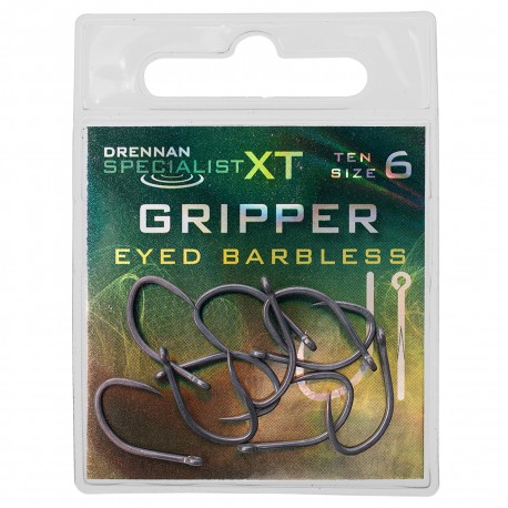 Drennan Specialist XT Eyed Hooks - Barbless Gripper