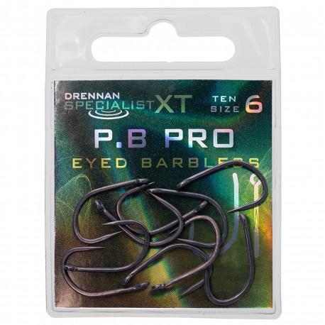 Drennan Specialist XT Eyed Hooks - Barbless P.B Pro