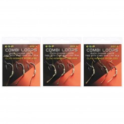 ESP Braided Combi Loop Rig Hook Sections - Barbless
