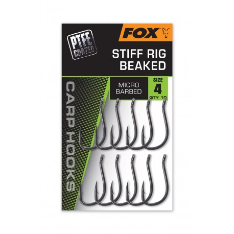 Fox Stiff Rig Beaked PTFE Coated "Carp Hooks"