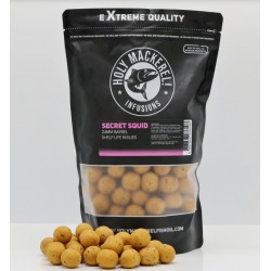 Holy Mackerel Infusions Range - Secret Squid 24mm Barrel Boilies