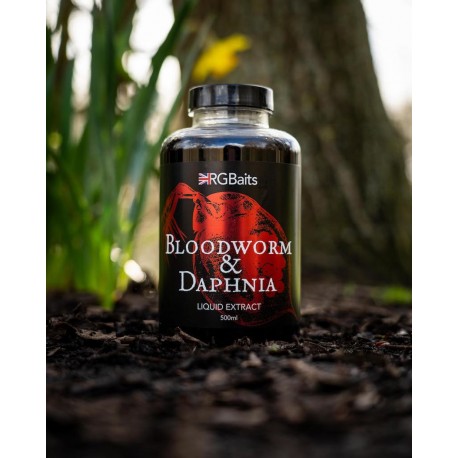 RG Baits Natural Liquid Extract Range - 500ml Bloodworm & Daphnia
