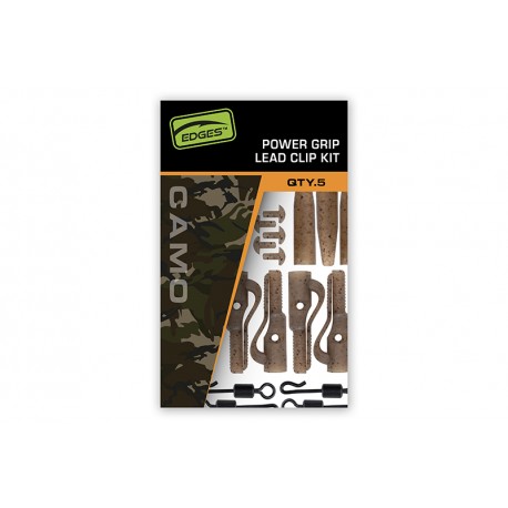 Fox "The Edges Camo" Range - Power Grip Lead Clip Kit
