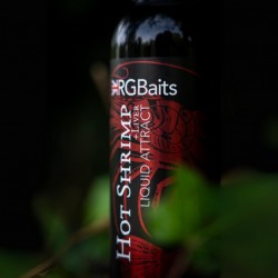RG Baits Hot Shrimp + Liver Range - 150ml Red Liquid Attract