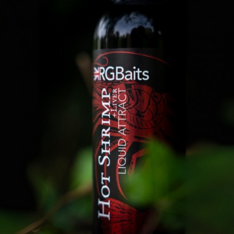 RG Baits Hot Shrimp + Liver Range - 150ml Red Liquid Attract