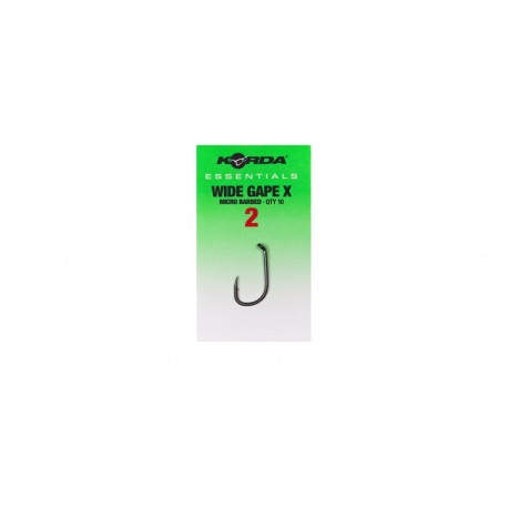 Korda Essentials Range - Wide Gape X Micro Barbed Hooks
