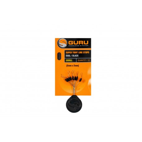 Guru Super Tight Line Stops - Oval Black