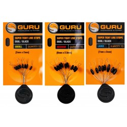 Guru Super Tight Line Stops - Oval Black