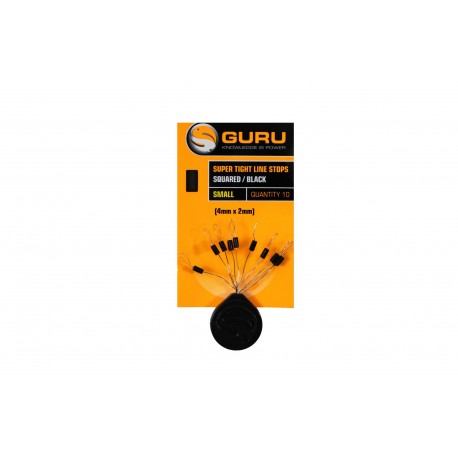 Guru Super Tight Line Stops - Squared Black
