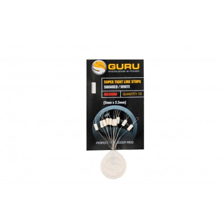Guru Super Tight Line Stops - Squared White