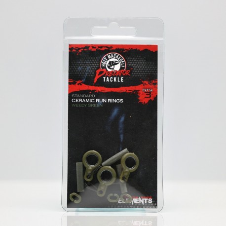 Holy Mackerel Predator "Elements" Range - Weedy Green Ceramic Run Rings