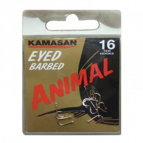 Kamasan Animal Eyed Barbed Hooks - All Sizes