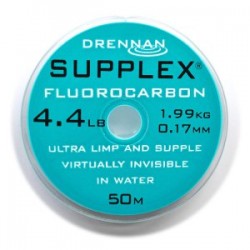 Drennan Supplex Fluorocarbon Hooklength - 50m Spools - All Sizes