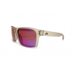 Fortis "Bays" Polarised Sunglasses - Trans Grey Frame / Brown + Blue XBlok Lens