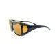 Fortis "Overwraps" Polarised Sunglasses - Matte Black Frame / Amber AMPM Lens