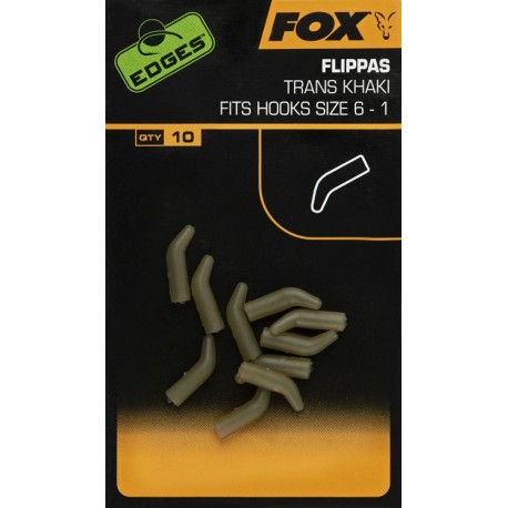 Fox Edges Trans Khaki Hook Flippas - All Sizes