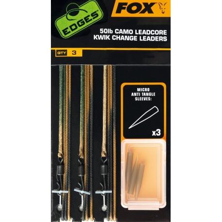 Fox Ready Tied Camo Leadcore Kwik Change Kit Leaders