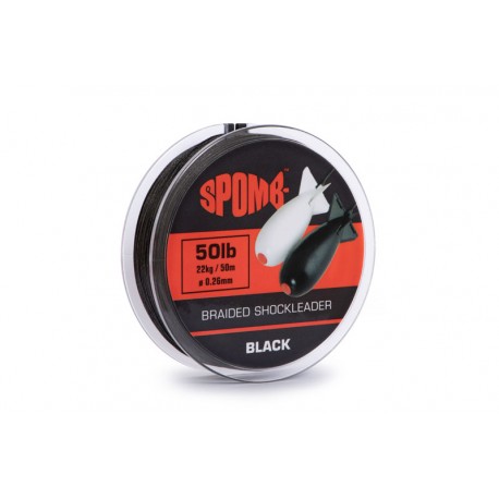 Spomb 50lb Black Braided Spod & Marker Leader Spomb 50lb Black Braided Spod & Marker Leader