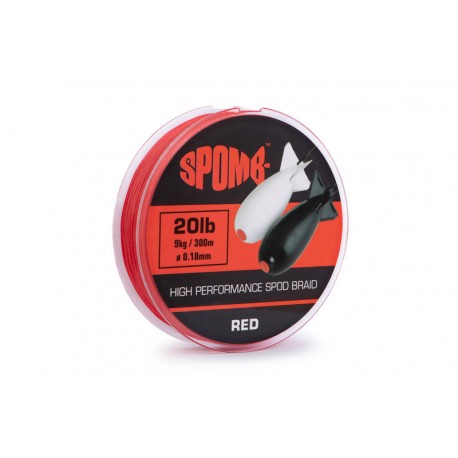 Spomb Red 20lb Spod & Marker Braid - 300m Spool