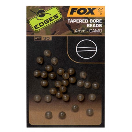Fox "The Edges Camo" Range - 4mm Tapered Bore Beads