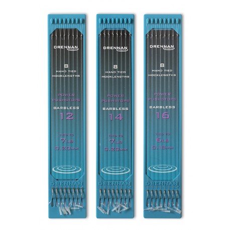 Drennan 6" Plate System Hooklinks - Barbless Power Pushstops