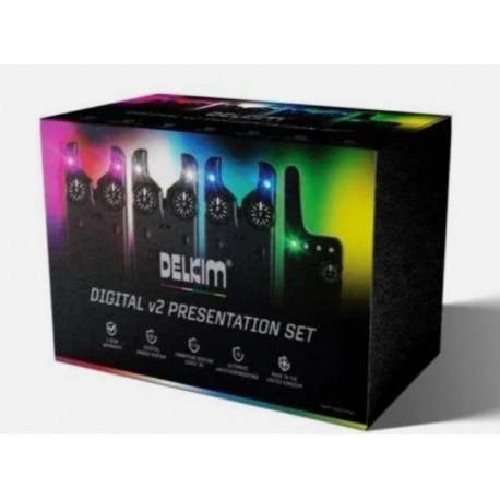 Delkim Txi-D v2 Bite Alarm - 3 Rod Presentation Set