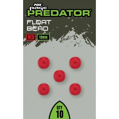 Fox Rage Predator 10mm Red Float Beads