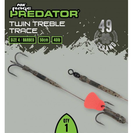 Fox Rage Predator Twin Treble Trace