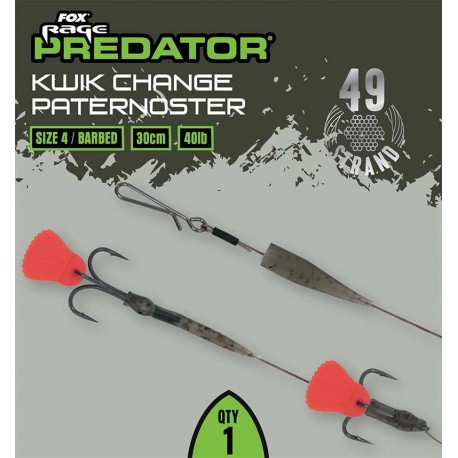 Fox Rage Predator Kwik Change Paternoster Trace