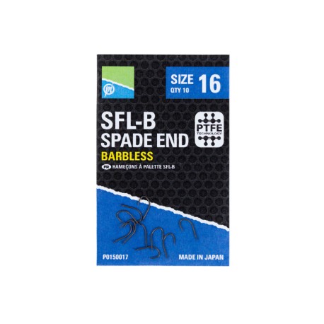 Preston Innovations SFL-B Barbless Spade End Hooks