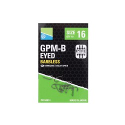 Preston Innovations GPM-B Eyed Barbless Hooks