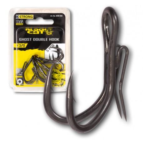 Black Cat Ghost Double Rig DG Hooks - Size 4/0