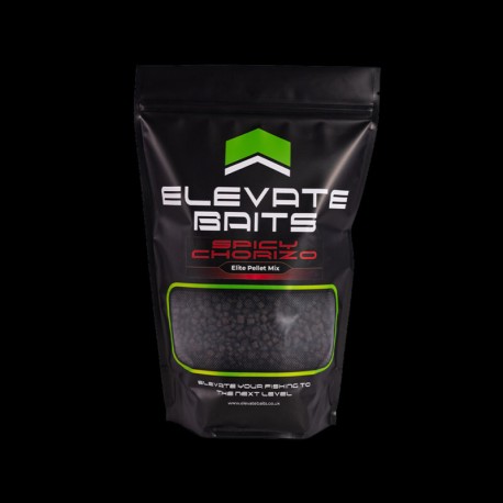 Elevate Baits Spicy Chorizo Range - 1kg Elite Pellet Mix