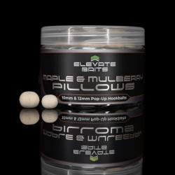 Elevate Baits Maple & Mulberry Range - 10 & 12mm White Pop-Up Pillows
