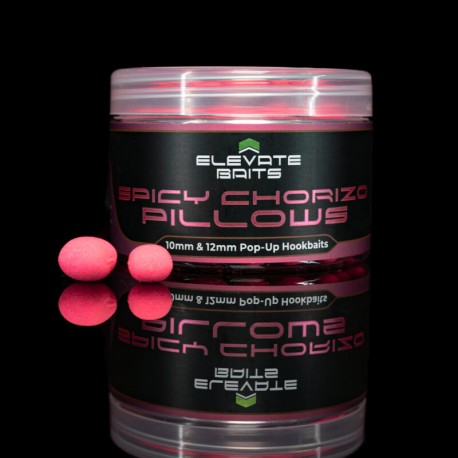 Elevate Baits Spicy Chorizo Range - 10 & 12mm Pink Pop-Up Pillows