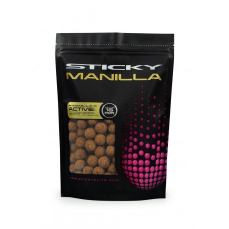 Sticky Baits Manilla "Active" Shelflife Boilies - 1Kg Bag