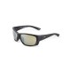 Fortis "Finseeker" Polarised Sunglasses - Black Frame / Amber AMPM + Silver X-Blok Lens